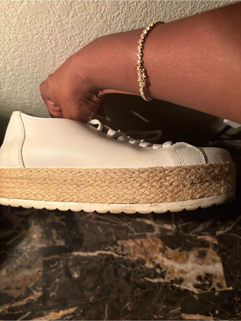 Women’s white leather sneakers Platform comfort-Made in Italy